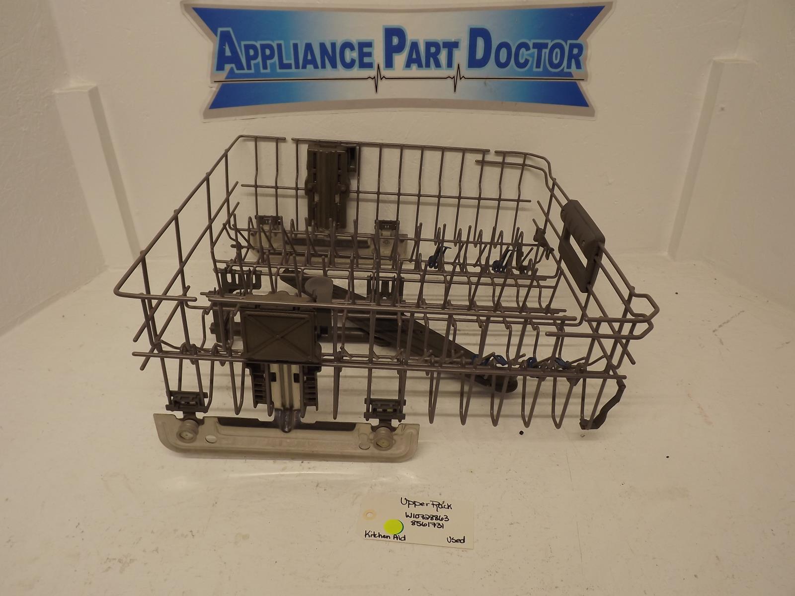 KitchenAid Dishwasher W10728863 8561731 Upper Rack Used KitchenAid Dishwasher W10728863 8561731 Upper Rack Used